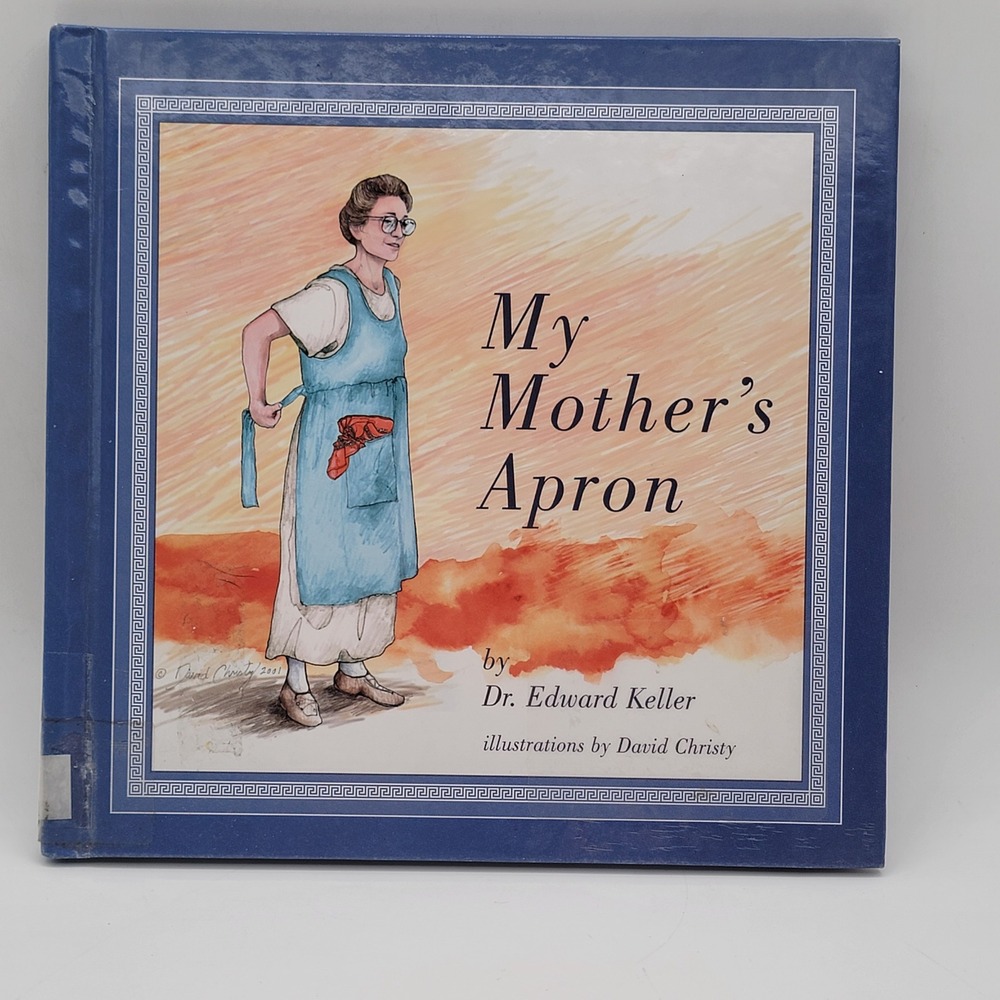 Dr. Edward Keller My Mother's Apron Hardcover Signedโ 1st Ed Dakota Prairie Good